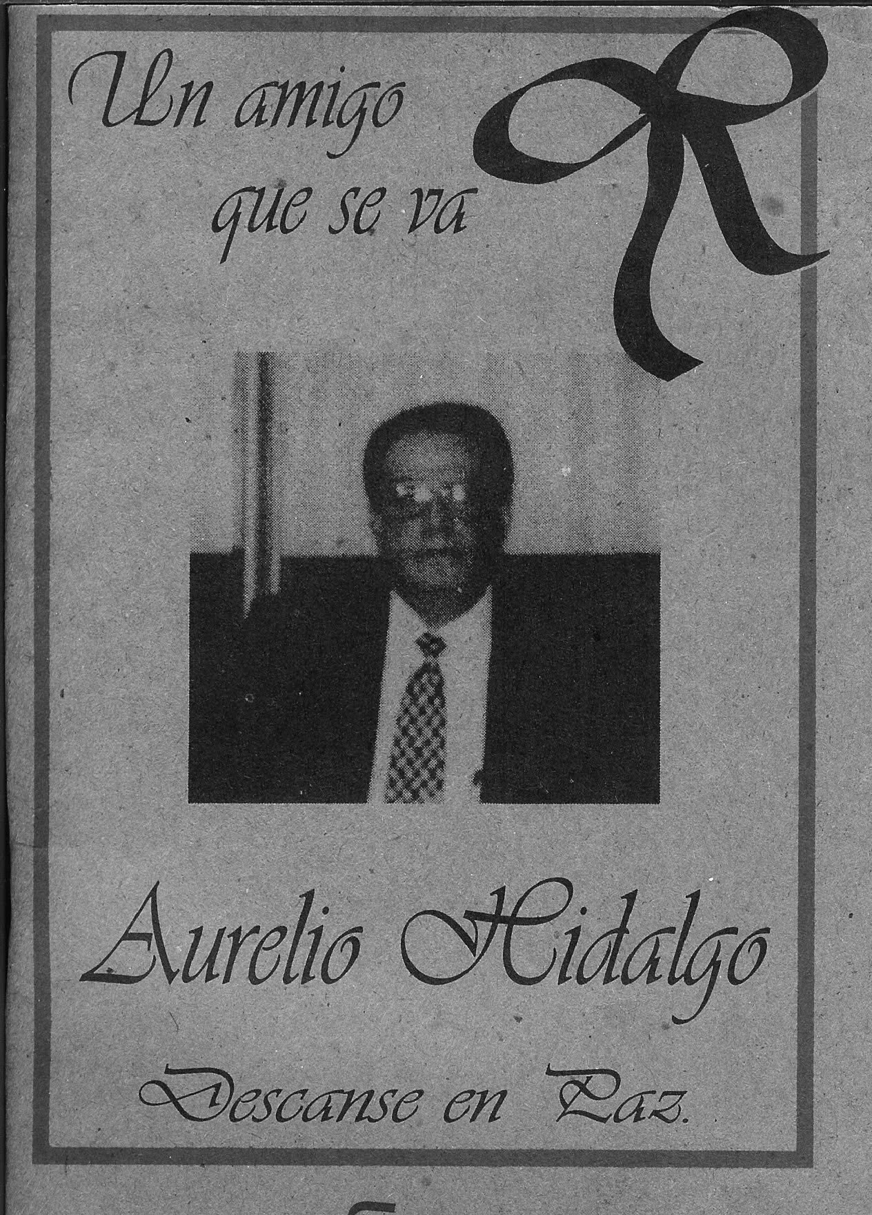 Retrato de Aurelio Refugio Hidalgo de la Torre